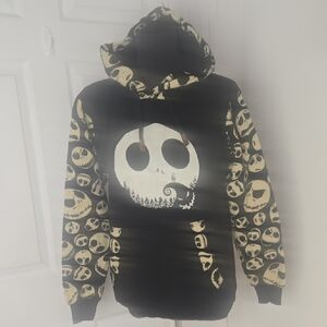 Black and Cream Graphic Hoodie